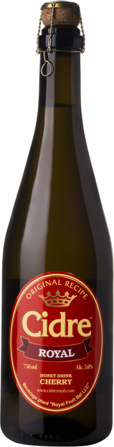 Напиток брожения слабоалкогольный CIDRE ROYAL Медовуха вишневая фильтрованная, пастеризованная, 5%