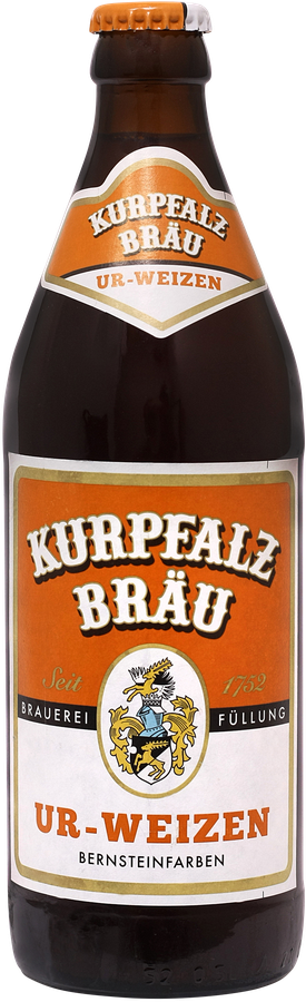 Пиво светлое KURPFALZ Brau Ur-Weizen нефильтрованное пастеризованное 5%