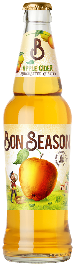 Сидр BON SEASON сладкий пастеризованный газированный 4,5%