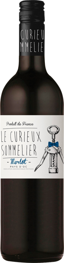 Вино LE CURIEUX SOMMELIER Мерло сортовое выдержанное красное сухое