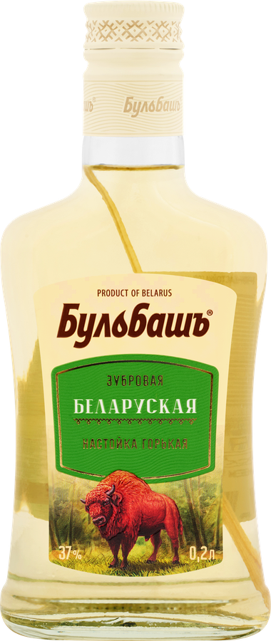 Настойка БУЛЬБАШЪ Беларуская Зубровая 37%, горькая